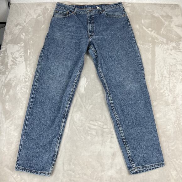 VTG Levis 550 Jeans Mens 40x32 Blue Denim Americana Classic Dadcore Y2K Workwear - Picture 4 of 11